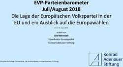 EVP-Parteienbarometer Juli/August 2018 - Die Lage der Europ&auml;ischen Volkspartei in der EU und ein Ausblick auf die Europawahlen