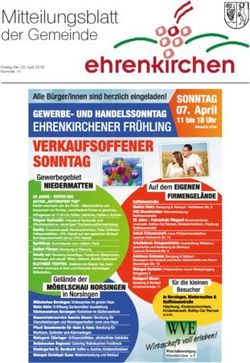 Mitteilungsblatt der Gemeinde - Gemeinde Ehrenkirchen