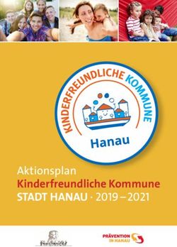 Aktionsplan Kinderfreundliche Kommune - STADT HANAU 2019-2021