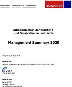 Management Summary 2020 - Arbeitssituation der Assistenz- und Ober&auml;rztinnen und -&auml;rzte