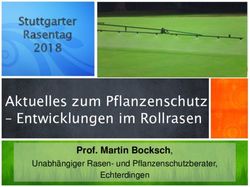 Aktuelles zum Pflanzenschutz - Entwicklungen im Rollrasen - Stuttgarter Rasentag 2018 - WLSB