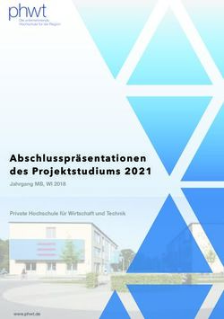 Abschlusspr&auml;sentationen des Projektstudiums 2021 - Jahrgang MB, WI 2018 Private Hochschule f&uuml;r Wirtschaft und Technik - PHWT