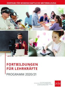 FORTBILDUNGEN F&Uuml;R LEHRKR&Auml;FTE - PROGRAMM 2020/21 - ZENTRUM F&Uuml;R WISSENSCHAFTLICHE WEITERBILDUNG - ZWW Uni Mainz
