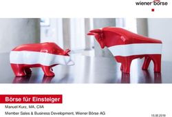 B&ouml;rse f&uuml;r Einsteiger Manuel Kurz, MA, CIIA Member Sales & Business Development, Wiener B&ouml;rse AG - Hello bank!