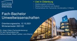 Fach-Bachelor Umweltwissenschaften - Uni Oldenburg