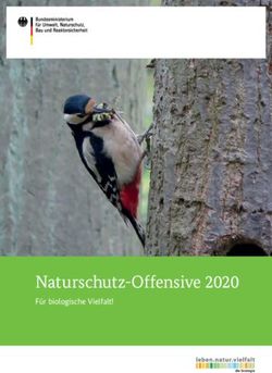 NATURSCHUTZ-OFFENSIVE 2020 - FÜR BIOLOGISCHE VIELFALT! - BFN