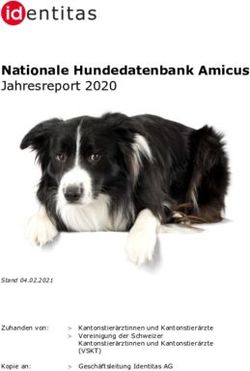 Nationale Hundedatenbank Amicus Jahresreport 2020