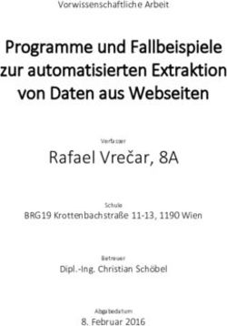 Programme und Fallbeispiele zur automatisierten Extraktion von Daten aus Webseiten Rafael Vrečar, 8A - Vorwissenschaftliche Arbeit - BRG19 ...
