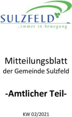 Mitteilungsblatt der Gemeinde Sulzfeld-Amtlicher Teil-Mitteilungsblatt -Amtlicher Teil