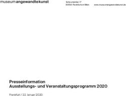 Presseinformation Ausstellungs- und Veranstaltungsprogramm 2020 - Frankfurt / 22. Januar 2020 - Museum Angewandte ...
