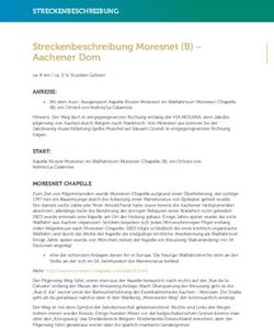 Streckenbeschreibung Moresnet (B) - Aachener Dom