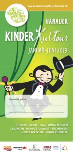 KINDER Kultour JANUAR-JUNI2019 - www.kinderkultour.hanau.de - Hanau erleben