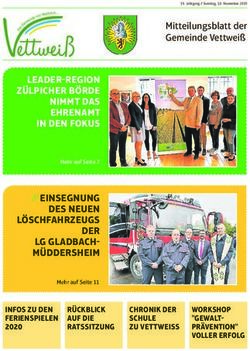 ZÜLPICHER BÖRDE NIMMT DAS EHRENAMT IN DEN FOKUS - LEADER-REGION - Gemeinde Vettweiß