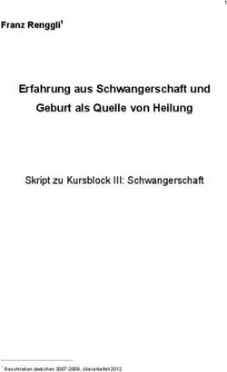Erfahrung aus Schwangerschaft und Geburt als Quelle von Heilung - Skript zu Kursblock III: Schwangerschaft