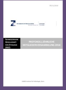 PROTOKOLL J&Auml;HRLICHE MITGLIEDERVERSAMMLUNG 2018 - (SGZ) SCHWEIZERISCHE GESELLSCHAFT F&Uuml;R ZYTOLOGIE - Schweizerischen ...