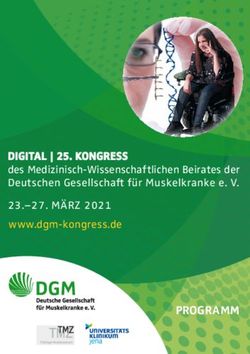 PROGRAMM - DIGITAL | 25. KONGRESS DES MEDIZINISCH-WISSENSCHAFTLICHEN BEIRATES DER DEUTSCHEN GESELLSCHAFT FÜR MUSKELKRANKE E. V - VIELEN DANK ...