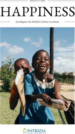 HAPPINESS Das Magazin der PATRIZIA Children Foundation - Edition Nr. 01/2020