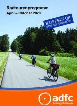 Radtourenprogramm April - Oktober 2020 - ADFC Amberg