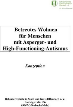 Betreutes Wohnen für Menschen mit Asperger- und High-Functioning-Autismus - Konzeption