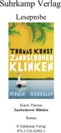 Suhrkamp Verlag Leseprobe - Zandschower Klinken