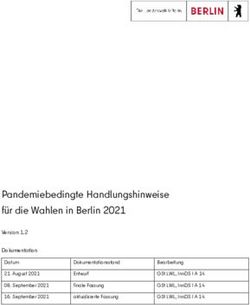 Pandemiebedingte Handlungshinweise f&uuml;r die Wahlen in Berlin 2021
