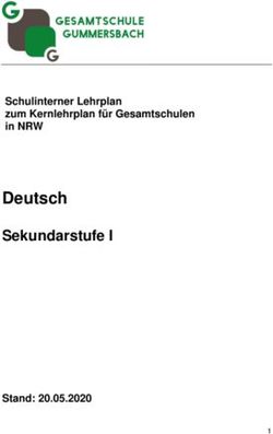 Deutsch Sekundarstufe I Stand: 20.05.2020 - Schulinterner Lehrplan zum Kernlehrplan f&uuml;r Gesamtschulen in NRW - Gesamtschule Gummersbach