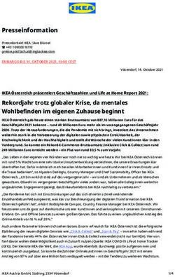 Presseinformation Pressekontakt IKEA: Uwe Bl&uuml;mel +43 1 69000 16110 - Pressetext