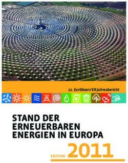 2011 STAND DER ERNEUERBAREN ENERGIEN IN EUROPA - Energies Renouvelables