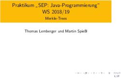 Praktikum SEP: Java-Programmierung" - WS 2018/19 - Merkle-Trees