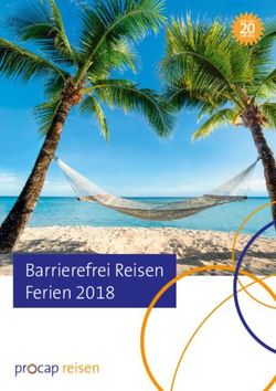 BARRIEREFREI REISEN FERIEN 2018 - 20JAHREN - PROCAP