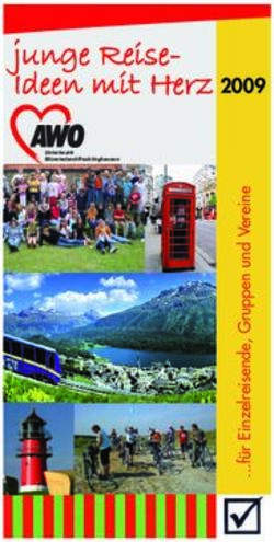 Junge Reise-Ideen mit Herz 2009 - awo-msl-re.de