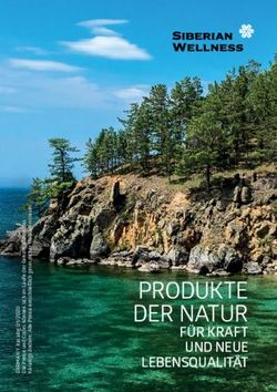 PRODUKTE DER NATUR F&Uuml;R KRAFT UND NEUE LEBENSQUALIT&Auml;T