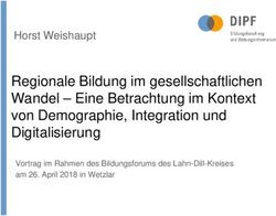 Regionale Bildung im gesellschaftlichen Wandel - Eine Betrachtung im Kontext von Demographie, Integration und Digitalisierung - Horst Weishaupt ...