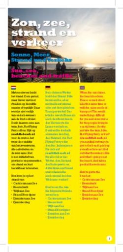 Zon, zee, strand en verkeer - Sonne, Meer, Strand und Verkehr Sun, sea, beaches and traffic