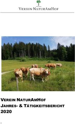 VEREIN NATURAMHOF JAHRES- & TÄTIGKEITSBERICHT 2020 - Fastly