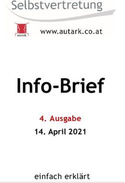 Info-Brief 4. Ausgabe 14. April 2021 - einfach erkl&auml;rt - AUTARK