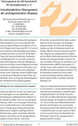 Interdisziplin&auml;res Management der androgenetischen Alopezie