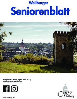Seniorenblatt Weilburger - Ausgabe 62 (März, April, Mai 2021) Kostenlos zum Mitnehmen! - für seniorinnen und senioren in hessen