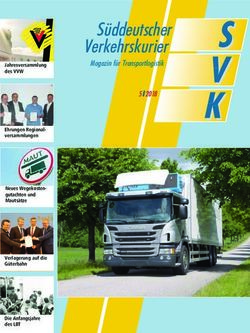 Süddeutscher Verkehrskurier - Magazin für Transportlogistik 5 2018 - Deutscher Berufskraftfahrer Verband e.V.