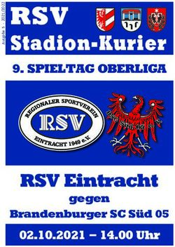 RSV STADION-KURIER 9. SPIELTAG OBERLIGA - RSV EINTRACHT - RSV EINTRACHT FU&szlig;BALL
