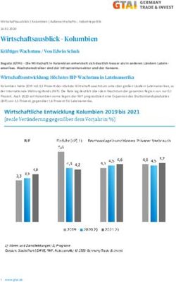 Wirtschaftsausblick - Kolumbien - Kr&auml;ftiges Wachstum / Von Edwin Schuh - GTAI