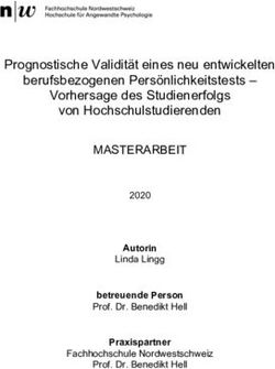 Prognostische Validit&auml;t eines neu entwickelten berufsbezogenen Pers&ouml;nlichkeitstests - Vorhersage des Studienerfolgs von Hochschulstudierenden ...