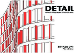 Rate Card 2018 Print & Online - Detail Magazine