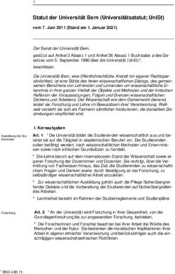 Statut der Universit&auml;t Bern (Universit&auml;tsstatut; UniSt)
