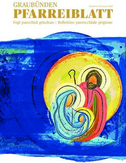 Pfarreiblatt GrauBünden - Fegl parochial grischun | Bollettino parrocchiale grigione - Katholische Kirchgemeinde Flims-Trin