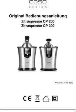 Original Bedienungsanleitung - Zitruspresse CP 200 Zitruspresse CP 300 - Caso