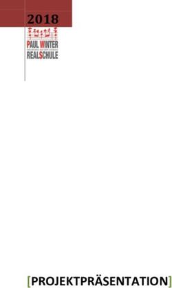 PROJEKTPR&Auml;SENTATION 2018 - Paul Winter Schule