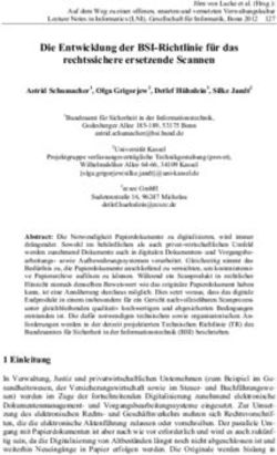 Die Entwicklung der BSI-Richtlinie f&uuml;r das rechtssichere ersetzende Scannen