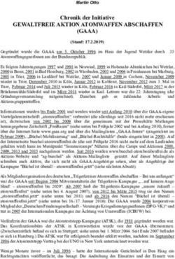 GEWALTFREIE AKTION ATOMWAFFEN ABSCHAFFEN (GAAA) - Chronik der Initiative