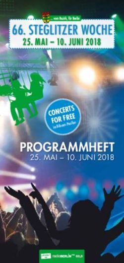 STEGLITZER WOCHE - PROGRAMMHEFt 25. mAI - 10. JunI 2018 - Berlin.de